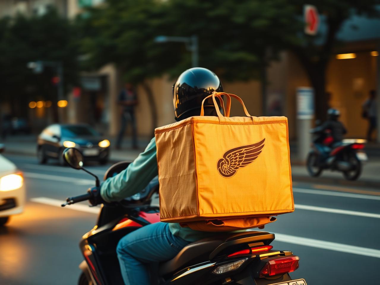 wing delivery rider